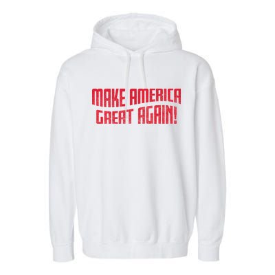 Make America Great Again Simple Logo Garment-Dyed Fleece Hoodie