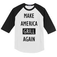 Make America Grill Again Kids Colorblock Raglan Jersey