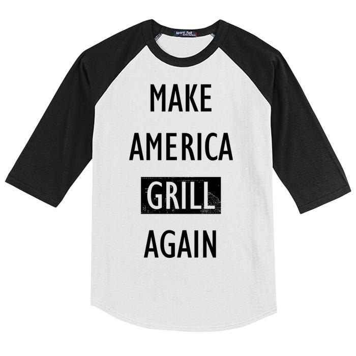 Make America Grill Again Kids Colorblock Raglan Jersey