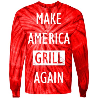 Make America Grill Again Tie-Dye Long Sleeve Shirt