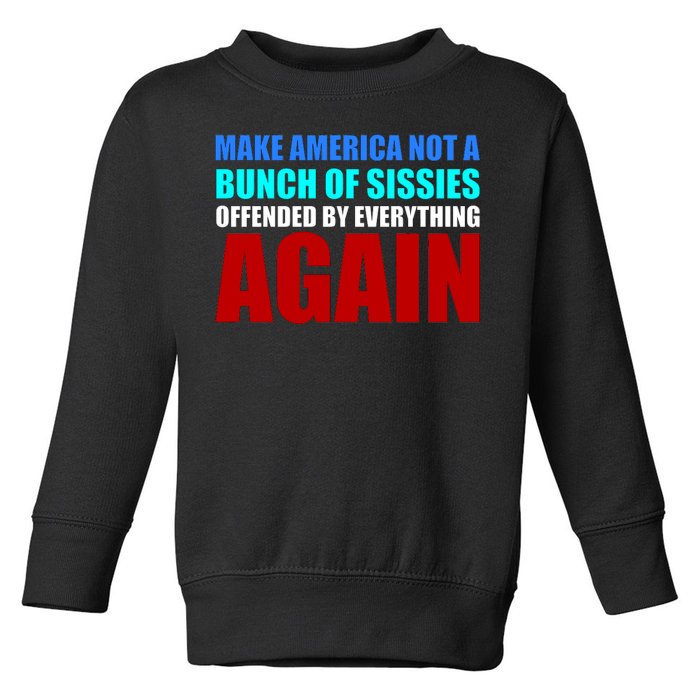 Make America Not A Bunch Of Sissies Toddler Sweatshirt