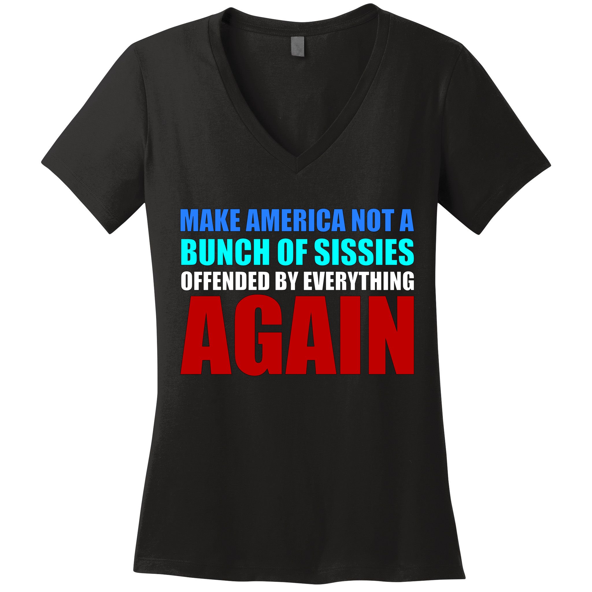 Make America Not A Bunch Of Sissies Women's V-Neck T-Shirt
