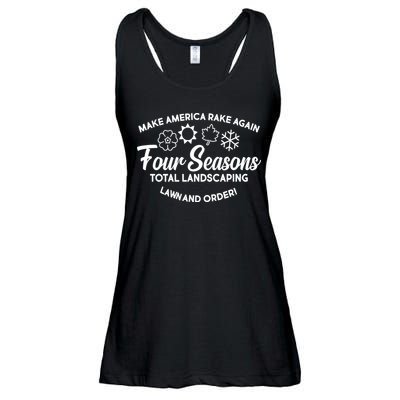 Make America Rake Again Four Seasons Ladies Essential Flowy Tank