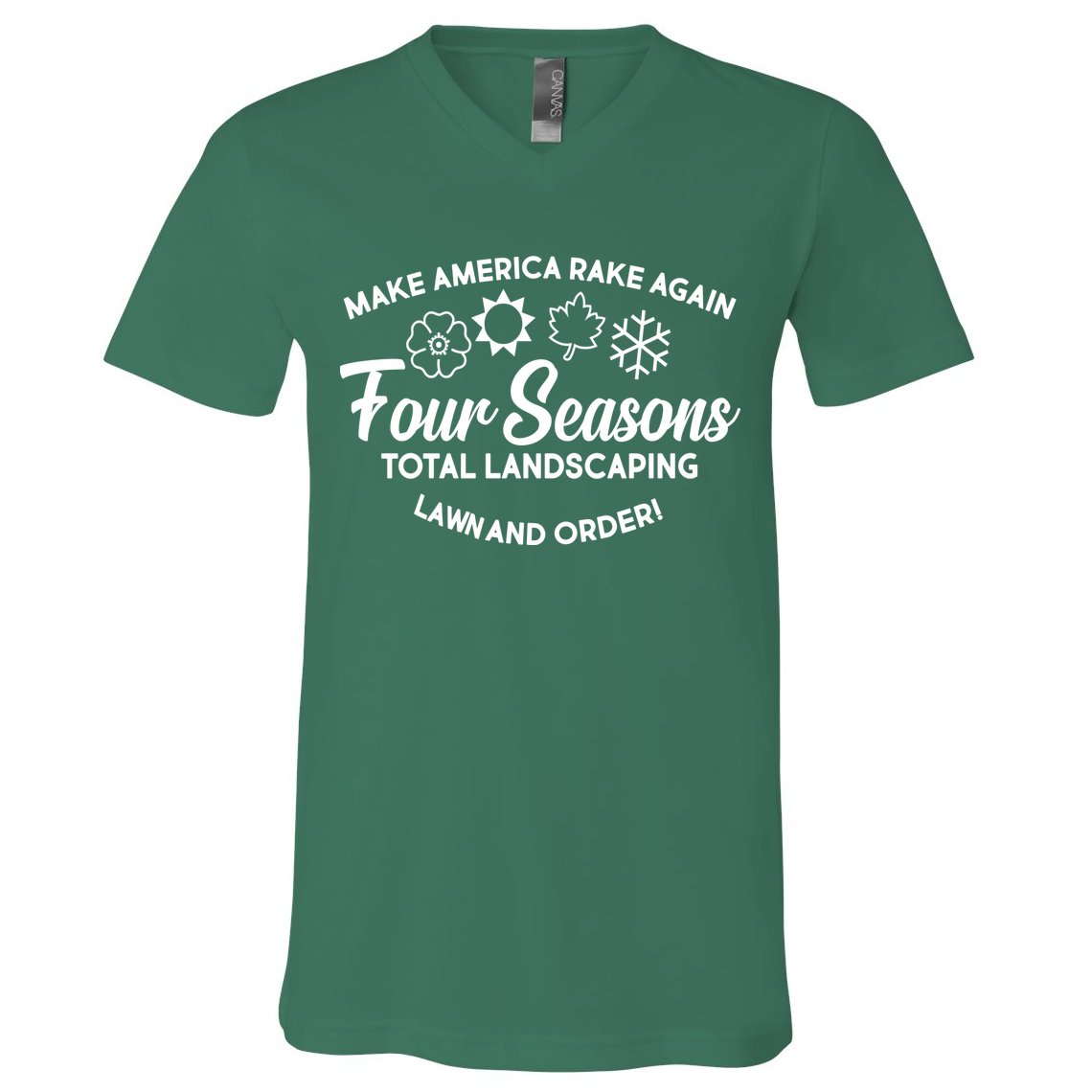 Make America Rake Again Four Seasons V-Neck T-Shirt