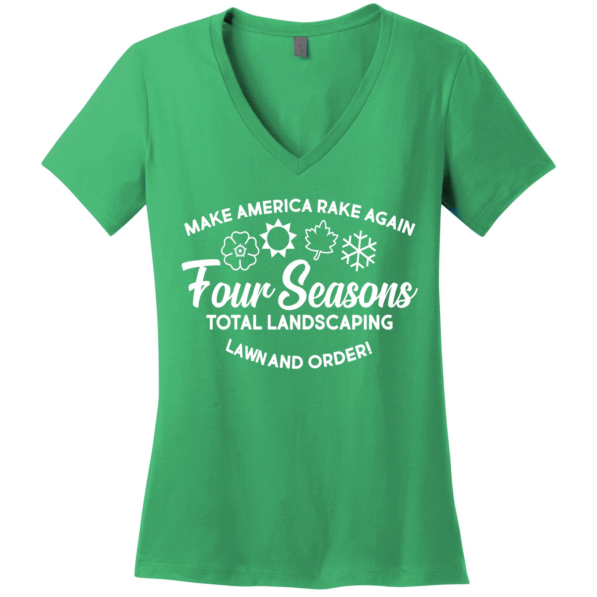 Make America Rake Again Four Seasons Women's V-Neck T-Shirt