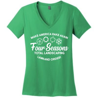 Make America Rake Again Four Seasons Women's V-Neck T-Shirt