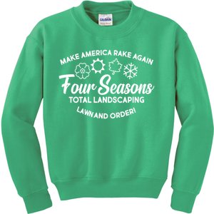 Make America Rake Again Four Seasons Kids Sweatshirt