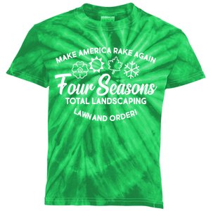 Make America Rake Again Four Seasons Kids Tie-Dye T-Shirt