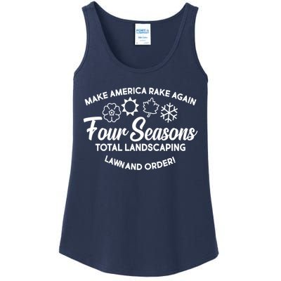 Make America Rake Again Four Seasons Ladies Essential Tank