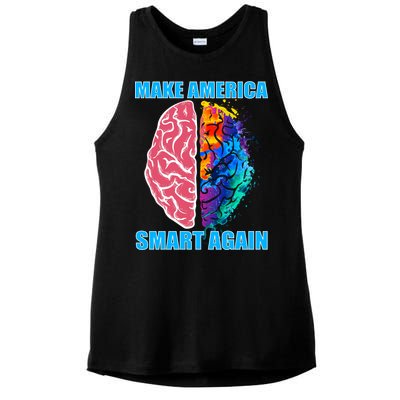 Make America Smart Again Ladies PosiCharge Tri-Blend Wicking Tank