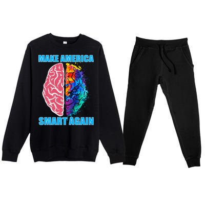 Make America Smart Again Premium Crewneck Sweatsuit Set