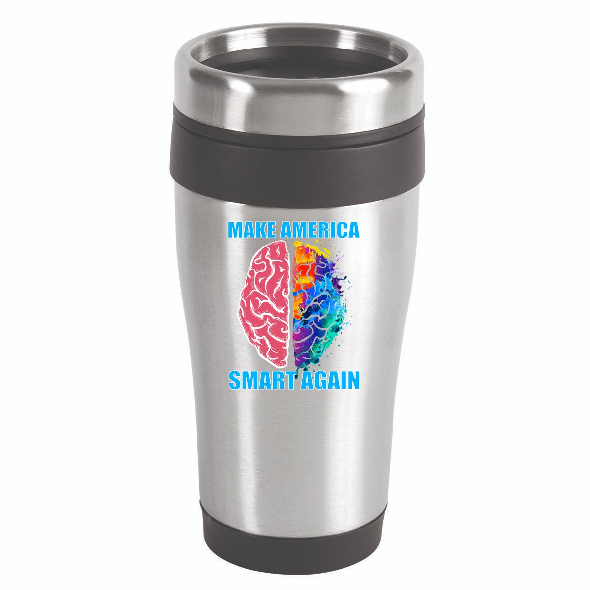 Make America Smart Again 16oz Travel Tumbler