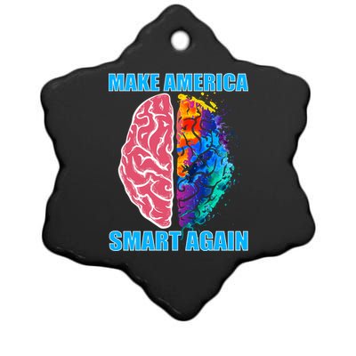 Make America Smart Again Ceramic Star Ornament