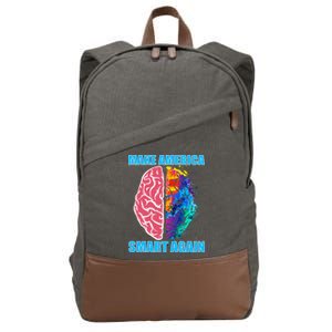 Make America Smart Again Cotton Canvas Backpack