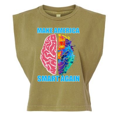 Make America Smart Again Garment-Dyed Women's Muscle Tee