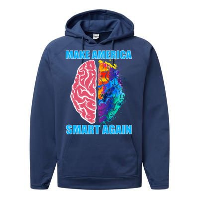 Make America Smart Again Performance Fleece Hoodie