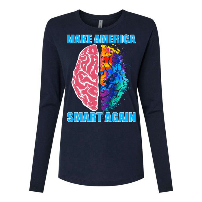 Make America Smart Again Womens Cotton Relaxed Long Sleeve T-Shirt