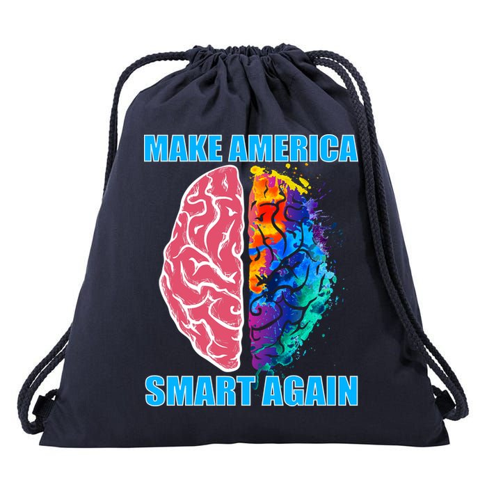 Make America Smart Again Drawstring Bag