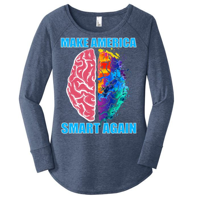 Make America Smart Again Women's Perfect Tri Tunic Long Sleeve Shirt