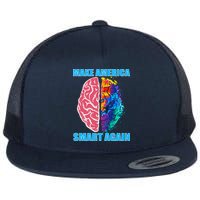 Make America Smart Again Flat Bill Trucker Hat