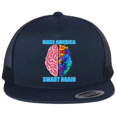 Make America Smart Again Flat Bill Trucker Hat