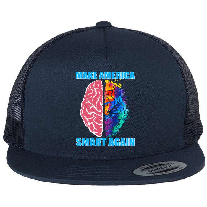 Make America Smart Again Flat Bill Trucker Hat