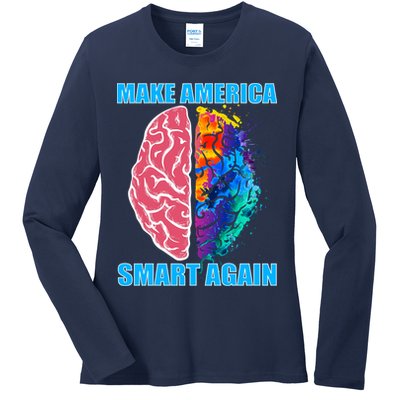 Make America Smart Again Ladies Long Sleeve Shirt