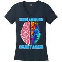 Make America Smart Again Women's V-Neck T-Shirt