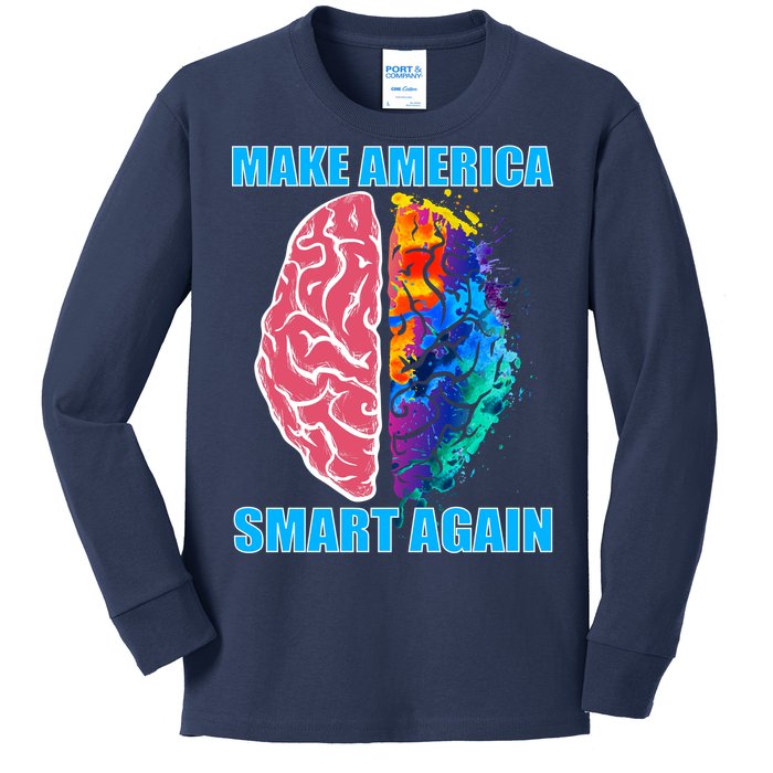 Make America Smart Again Kids Long Sleeve Shirt