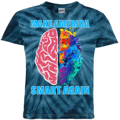 Make America Smart Again Kids Tie-Dye T-Shirt