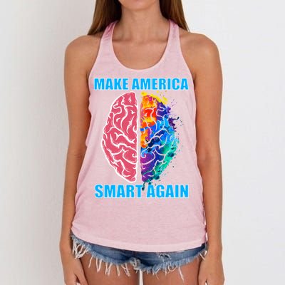 Make America Smart Again Women's Knotted Racerback Tank