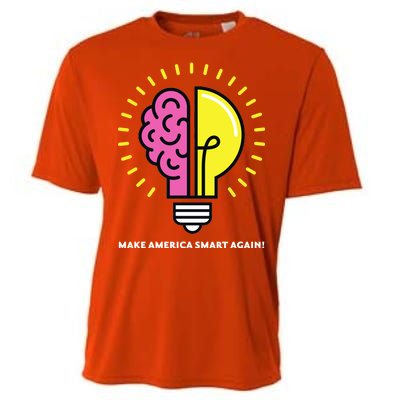 Make America Smart Again Science Brain Cooling Performance Crew T-Shirt