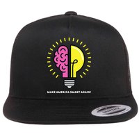 Make America Smart Again Science Brain Flat Bill Trucker Hat