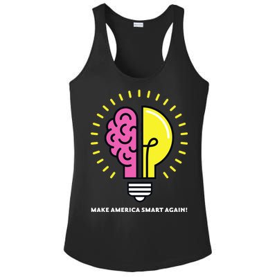 Make America Smart Again Science Brain Ladies PosiCharge Competitor Racerback Tank