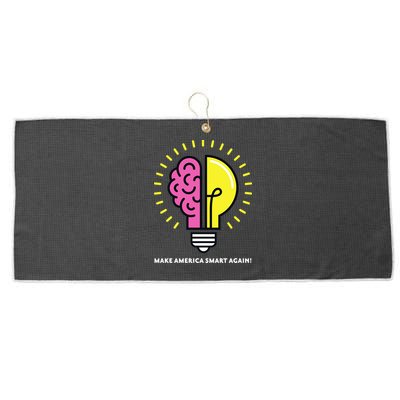 Make America Smart Again Science Brain Large Microfiber Waffle Golf Towel