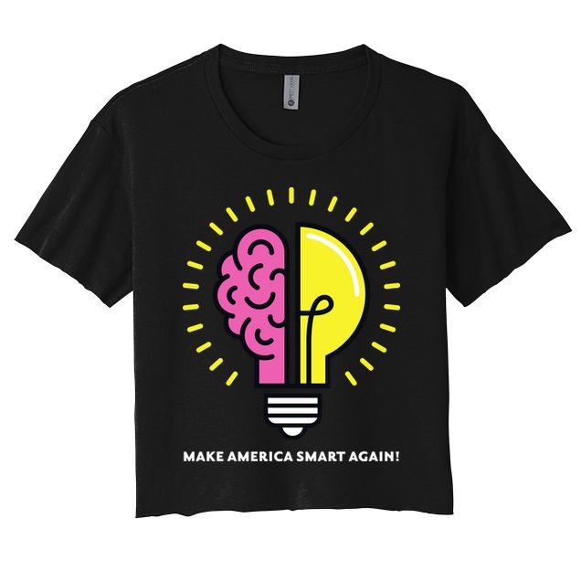 Make America Smart Again Science Brain Crop Top