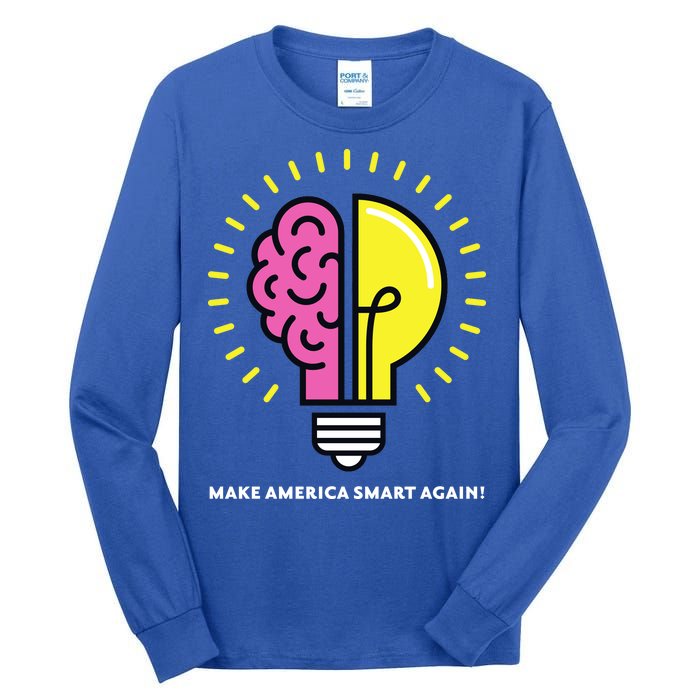 Make America Smart Again Science Brain Tall Long Sleeve T-Shirt