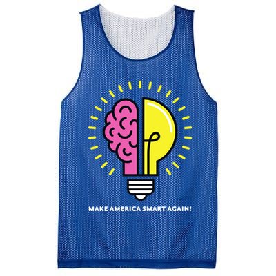 Make America Smart Again Science Brain Mesh Reversible Basketball Jersey Tank