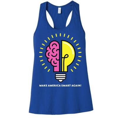 Make America Smart Again Science Brain Women's Racerback Tank