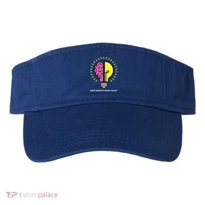 Make America Smart Again Science Brain Valucap Bio-Washed Visor