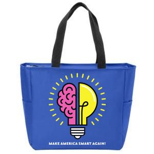 Make America Smart Again Science Brain Zip Tote Bag