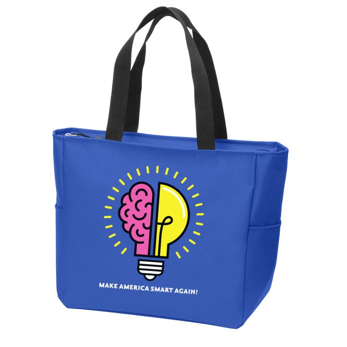 Make America Smart Again Science Brain Zip Tote Bag
