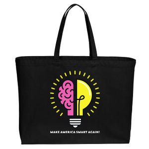 Make America Smart Again Science Brain Cotton Canvas Jumbo Tote