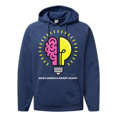 Make America Smart Again Science Brain Performance Fleece Hoodie