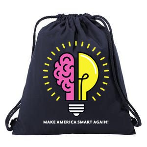 Make America Smart Again Science Brain Drawstring Bag