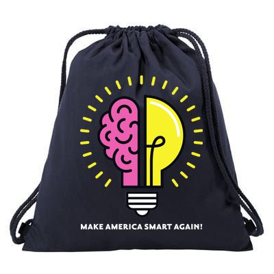 Make America Smart Again Science Brain Drawstring Bag