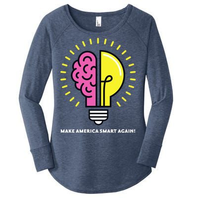 Make America Smart Again Science Brain Women's Perfect Tri Tunic Long Sleeve Shirt