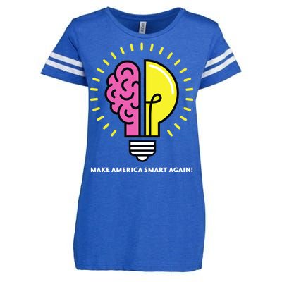 Make America Smart Again Science Brain Enza Ladies Jersey Football T-Shirt