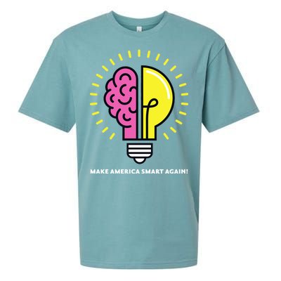 Make America Smart Again Science Brain Sueded Cloud Jersey T-Shirt