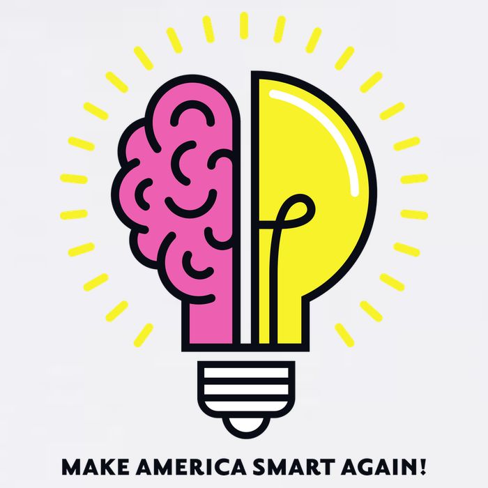 Make America Smart Again Science Brain Garment-Dyed Sweatshirt